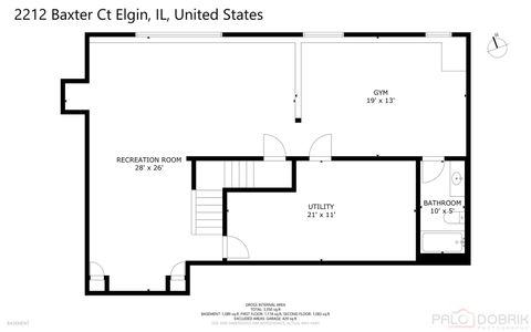 Tiny photo for 2212 Baxter Court, Elgin, IL 60123 (MLS # 12614339)