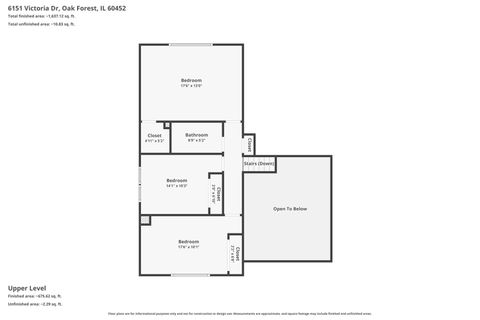 Tiny photo for 6151 Victoria Drive, Oak Forest, IL 60452 (MLS # 12604080)