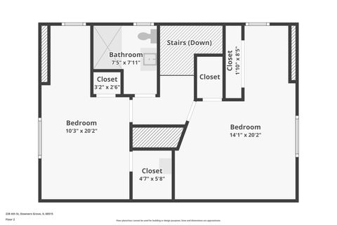 Tiny photo for 228 4th Street, Downers Grove, IL 60515 (MLS # 12555700)