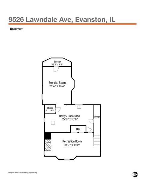Tiny photo for 9526 Lawndale Avenue, Evanston, IL 60203 (MLS # 12579842)