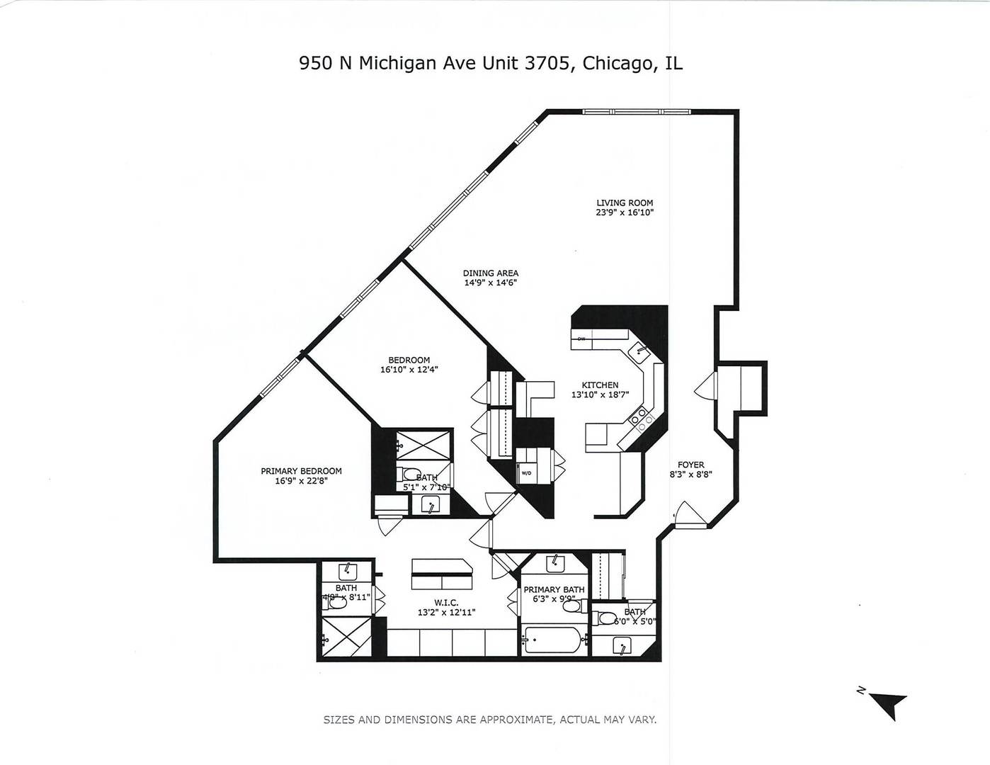 Chicago, Illinois 60611, United States, 2 Bedrooms Bedrooms, ,4 BathroomsBathrooms,Residential,Active,214680