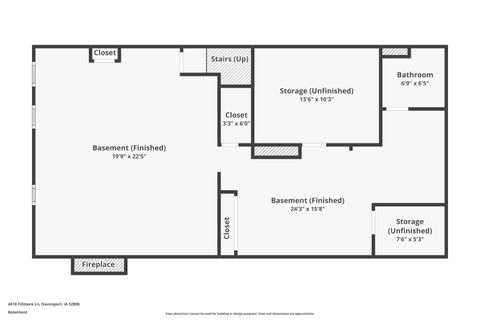 Tiny photo for 4618 FILLMORE Lane, Davenport, IA 52806 (MLS # QC4269321)