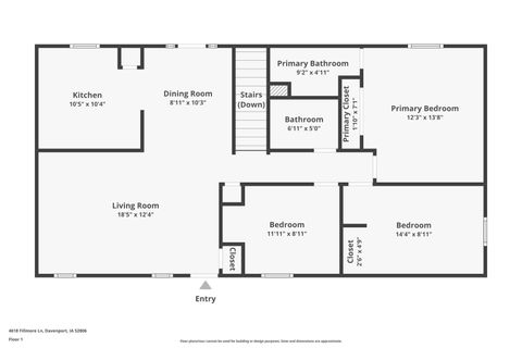 Tiny photo for 4618 FILLMORE Lane, Davenport, IA 52806 (MLS # QC4269321)