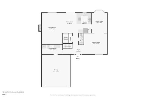 Tiny photo for 130 Fairfield Drive, Romeoville, IL 60446 (MLS # 12627788)