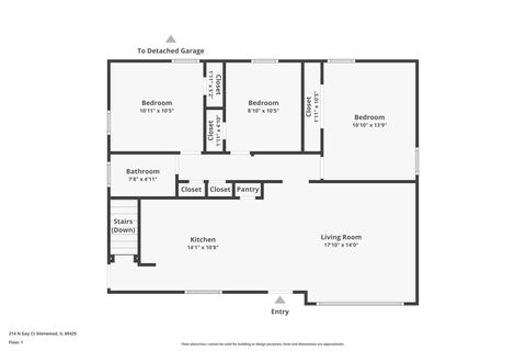 Tiny photo for 214 N Gay Court, Glenwood, IL 60425 (MLS # 12495613)