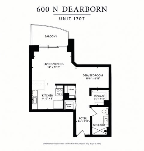 Tiny photo for 600 N Dearborn Street #1707, Chicago, IL 60654 (MLS # 12787513)