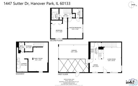 Tiny photo for 1447 SUTTER Drive, Hanover Park, IL 60133 (MLS # 12544611)