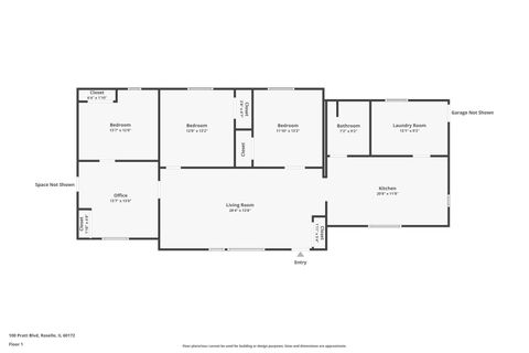 Tiny photo for 100 Pratt Boulevard, Roselle, IL 60172 (MLS # 12574902)