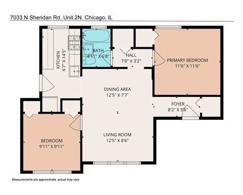 Tiny photo for 7033 N Sheridan Road #2N, Chicago, IL 60626 (MLS # 12615607)