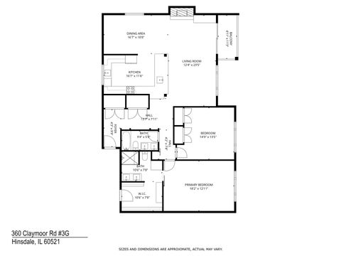 Tiny photo for 360 Claymoor Road #3G, Hinsdale, IL 60521 (MLS # 12593137)