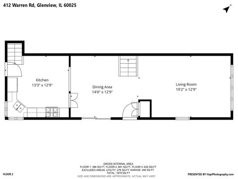 Tiny photo for 412 Warren Road, Glenview, IL 60025 (MLS # 12727342)