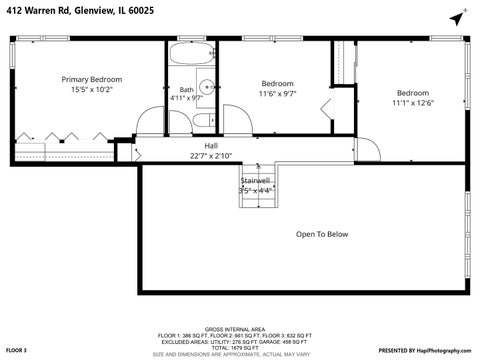 Tiny photo for 412 Warren Road, Glenview, IL 60025 (MLS # 12727342)