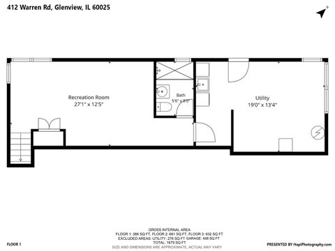 Tiny photo for 412 Warren Road, Glenview, IL 60025 (MLS # 12727342)