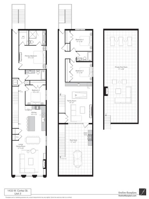 Tiny photo for 1433 W Cortez Street #3, Chicago, IL 60622 (MLS # 12639130)