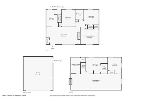 Tiny photo for 2440 W Cheyenne Road, Waukegan, IL 60087 (MLS # 12493314)