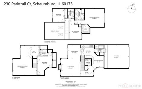 Tiny photo for 230 Parktrail Court, Schaumburg, IL 60173 (MLS # 12744886)