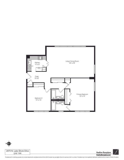 Tiny photo for 2970 N Lake Shore Drive #14A, Chicago, IL 60657 (MLS # 12587492)