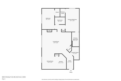 Tiny photo for 6850 W Winding Trail #306, Oak Forest, IL 60452 (MLS # 12766874)