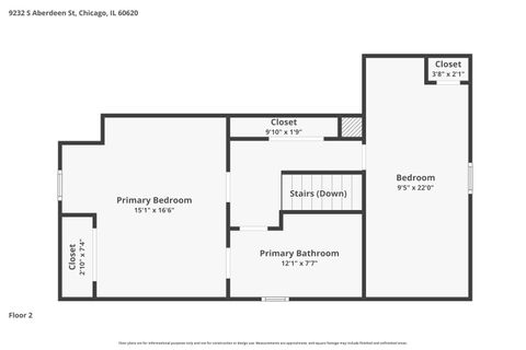 Tiny photo for 9232 S Aberdeen Street, Chicago, IL 60620 (MLS # 12622400)
