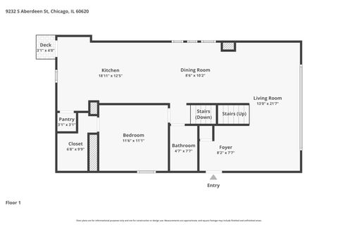 Tiny photo for 9232 S Aberdeen Street, Chicago, IL 60620 (MLS # 12622400)