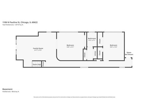 Tiny photo for 1106 N Paulina Street #1, Chicago, IL 60622 (MLS # 12615113)