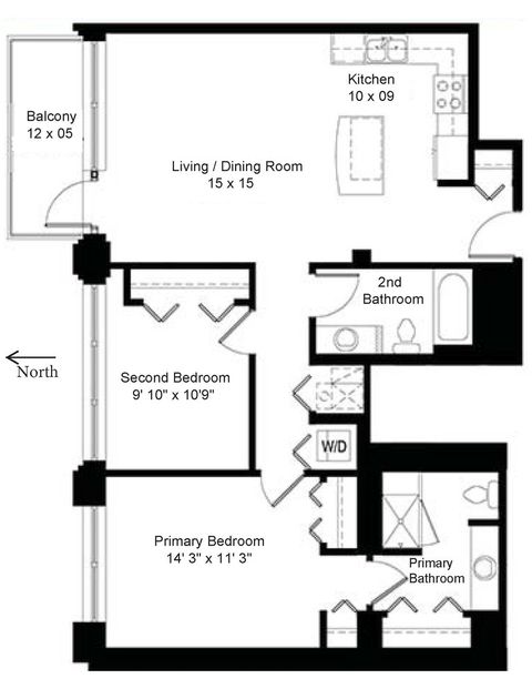 Tiny photo for 770 W GLADYS Avenue #606, Chicago, IL 60661 (MLS # 12487039)