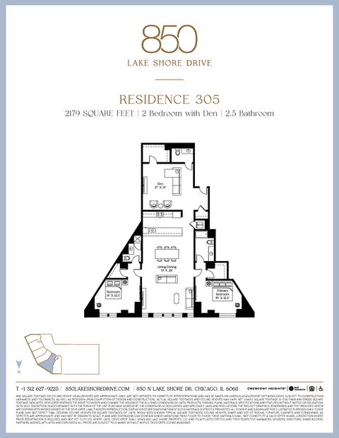 Tiny photo for 850 N Lake Shore Drive #305, Chicago, IL 60611 (MLS # 12530778)