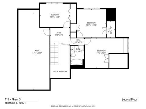Tiny photo for 118 N Grant Street, Hinsdale, IL 60521 (MLS # 12495350)