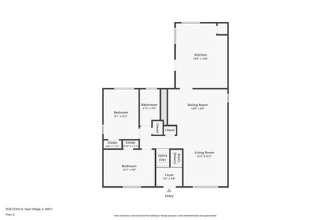 Tiny photo for 2525 223RD Street, Sauk Village, IL 60411 (MLS # 12748115)