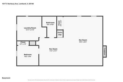 Tiny photo for 1017 S Norbury Avenue, Lombard, IL 60148 (MLS # 12723865)