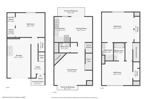 Tiny photo for 856 W Saint Johns Place, Palatine, IL 60067 (MLS # 12698116)