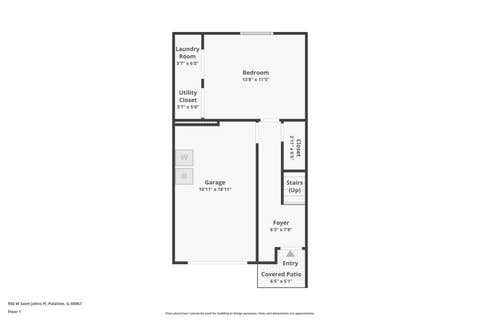 Tiny photo for 856 W Saint Johns Place, Palatine, IL 60067 (MLS # 12698116)