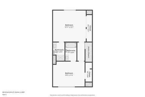 Tiny photo for 856 W Saint Johns Place, Palatine, IL 60067 (MLS # 12698116)