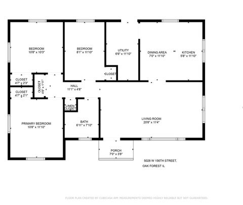 Tiny photo for 5028 156th Street, Oak Forest, IL 60452 (MLS # 12476522)
