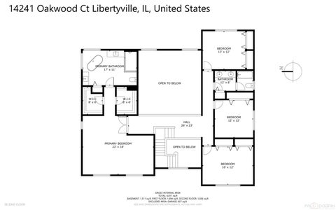 Tiny photo for 14241 Oakwood Court, Green Oaks, IL 60048 (MLS # 12788736)
