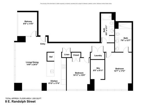 Tiny photo for 8 E RANDOLPH Street #3004, Chicago, IL 60601 (MLS # 12493958)