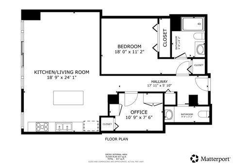 Tiny photo for 210 S DESPLAINES Street #304, Chicago, IL 60661 (MLS # 12605405)