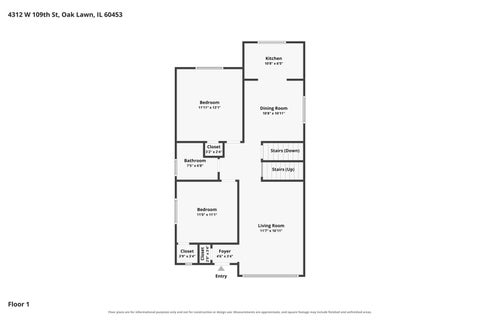 Tiny photo for 4312 W 109th Street, Oak Lawn, IL 60453 (MLS # 12753653)