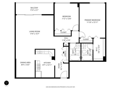 Tiny photo for 1110 Grove Street #2C, Downers Grove, IL 60515 (MLS # 12595929)