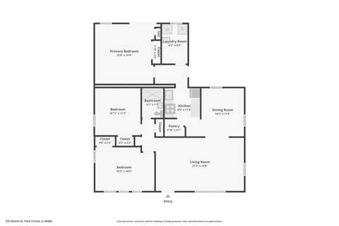 Tiny photo for 333 Miami Street, Park Forest, IL 60466 (MLS # 12721061)