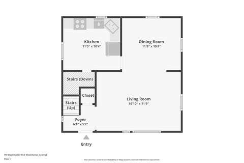 Tiny photo for 759 Westchester Boulevard, Westchester, IL 60154 (MLS # 12758628)
