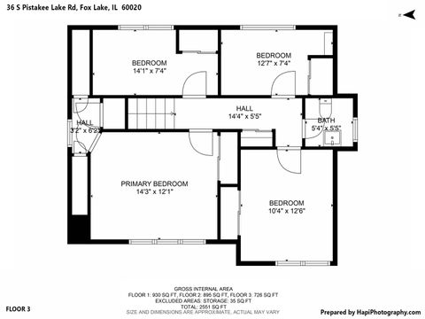 Tiny photo for 36 S PISTAKEE LAKE Road, Fox Lake, IL 60020 (MLS # 12475543)
