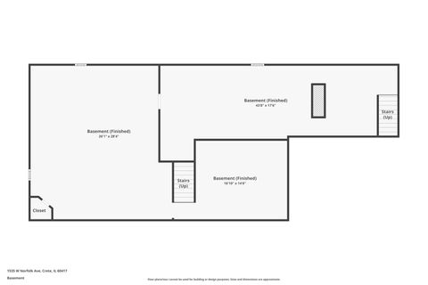 Tiny photo for 1535 W Norfolk Road, Crete, IL 60417 (MLS # 12484458)