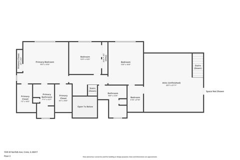 Tiny photo for 1535 W Norfolk Road, Crete, IL 60417 (MLS # 12484458)