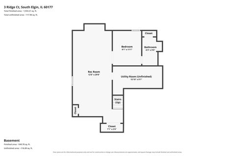 Tiny photo for 3 RIDGE Court, South Elgin, IL 60177 (MLS # 12735473)