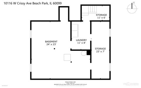 Tiny photo for 10116 W Crissy Avenue, Beach Park, IL 60099 (MLS # 12777820)
