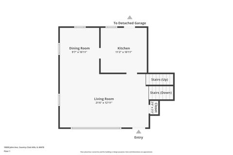 Tiny photo for 19050 John Avenue, Country Club Hills, IL 60478 (MLS # 12583932)