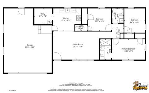 Tiny photo for 118 E Bower Street, Oreana, IL 62554 (MLS # 12621496)