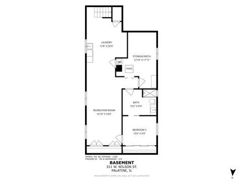 Tiny photo for 311 W Wilson Street, Palatine, IL 60067 (MLS # 12697803)