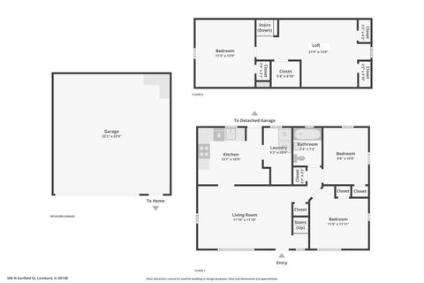 Tiny photo for 506 N Garfield Street, Lombard, IL 60148 (MLS # 12493339)